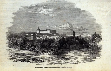 Gotha, graverad av W.J. Linton, från 